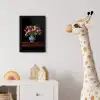 Tulpen - Kleuren - Hout - Vaas fotolijst zwart zonder passe partout klein -usfeer4_kinderkamer