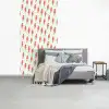 Wit - Rode - Bliksem fotobehang vinyl groot 64 -slaapkamer