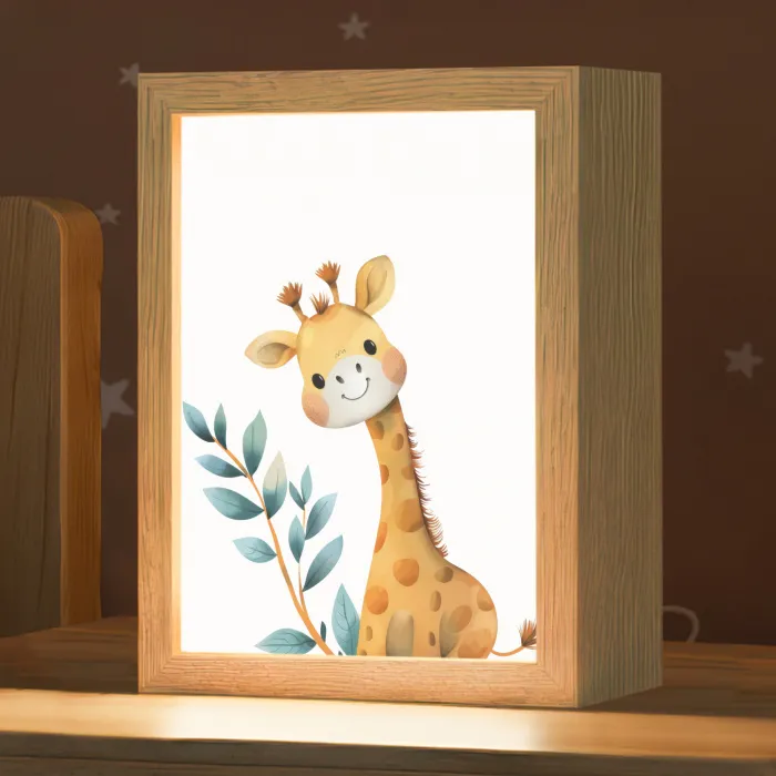 Giraf - Dier - Wilde dieren Light Box met kabel klein -zzz_3d_website