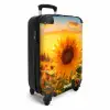 Gele zonnebloem bij zonsondergang NBS - Handbagage koffer - Kinderen Unisex middel -productfoto_3d