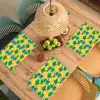 Ananas - Geel - Groen - Tropisch Placemat vinyl groot 368 -zzsfeer5_Kitchenyeah-website