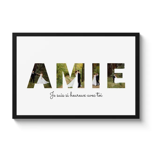 Affiche encadrée - Amie