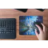 Stad Kuala Lumpur - Skyline - Wolkenkrabbers - Water muismat rubber klein -toetsenbord
