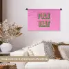 Tekst - Bold - Roze Wandkleed katoen klein -sfeer1