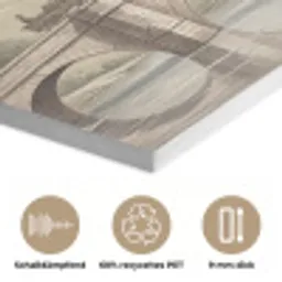 Dorp - Brug - Uitzicht - Groen PET vilt klein -closeup_DE