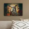 Uil - Vogel - Bloemen - Planten - Botanisch canvas 2cm klein -sfeer3