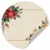 Kerst - Poinsettia - Omlijsting - Kleurrijk Wandcirkel behangsticker klein -3d