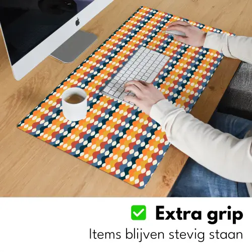 Retro - Disco - Golven Muismat XXL klein 681 -sfeer3