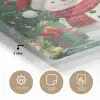 Sneeuwpop - Kerstsneeuw - Groen - Rood plexiglas 5mm klein -sfeer2