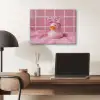 Badeend -Strik - Roze PET vilt klein -sfeer5
