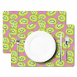 Kiwi - Speels - Groen Placemat vinyl groot 368 -zzsfeer2_Kitchenyeah-website