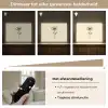 Klaproos - Illustratie - Zwart Light Box met batterij (Wandlamp) middel -USP_dimbaarNL