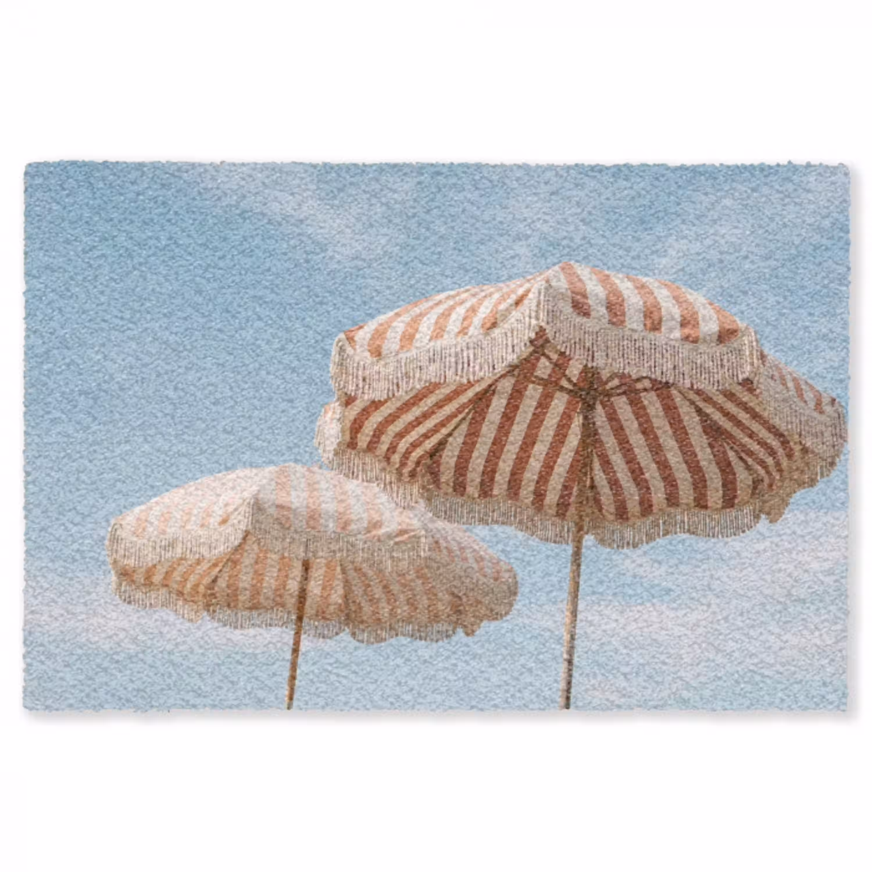 Parasol - Lucht - Rood Vloerkleed Rechthoek klein -3d