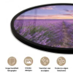 Lavendel - Veld - Natuur - Paars Fotolijst rond zonder passe partout klein -closeup_NL