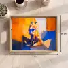 Vos - Oranje - Vormen - Abstract Dienblad Rechthoek middel -USP_Formaat