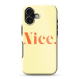 Nice - Oranje - Geel - Minimalistisch Toughcase MagSafe Apple iPhone 17 klein -3d