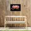 Orchidee - Graffiti - Kleurrijk - Bloemen - Abstract Tuinposter op houten frame 2 cm dik klein -sfeer4