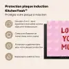 Love - Quote - Moeder - Rood Inductie beschermer vinyl 3mm middel -zzzzzzusp-haakje_FR