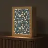 Botanisch - Bloemen - Blauw Light Box met kabel (Tafellamp) klein 925 -z3d_website