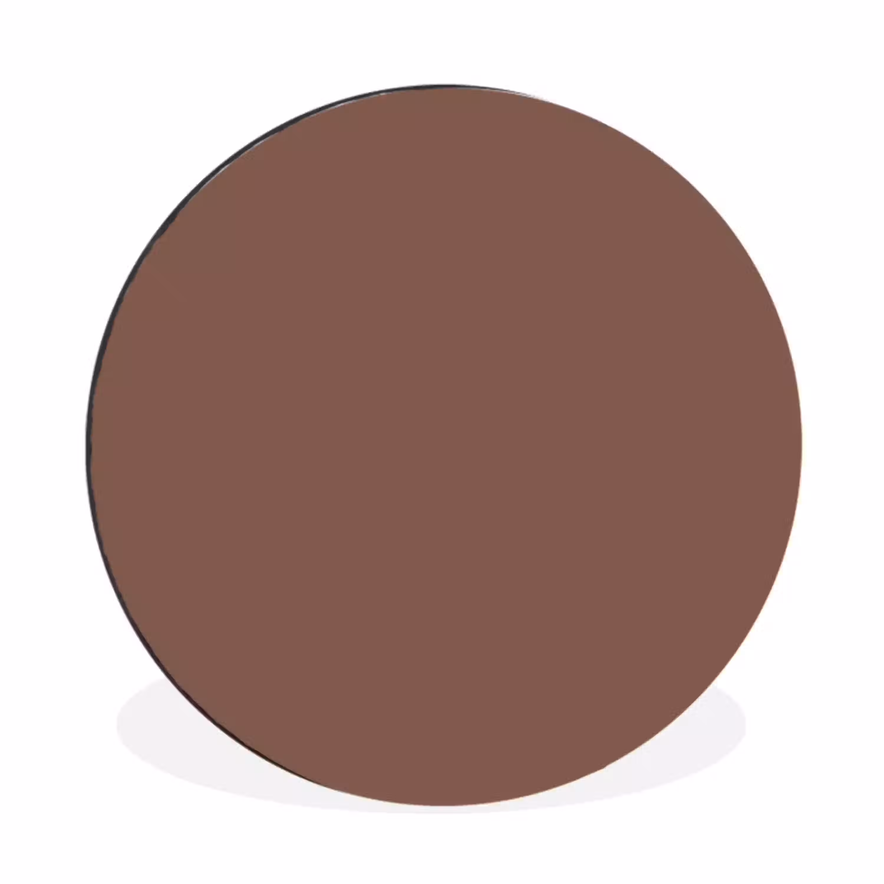 Muted - Chestnut - Bruin Wandcirkel aluminium klein 190 -3d