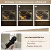 Marmer - Goud - Zwart - Abstract - Modern Light Box met batterij (Wandlamp) middel -USP_dimbaarNL