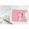 Roze - Mokkapot - Illustratie - Koffie muismat rubber klein -witbureau
