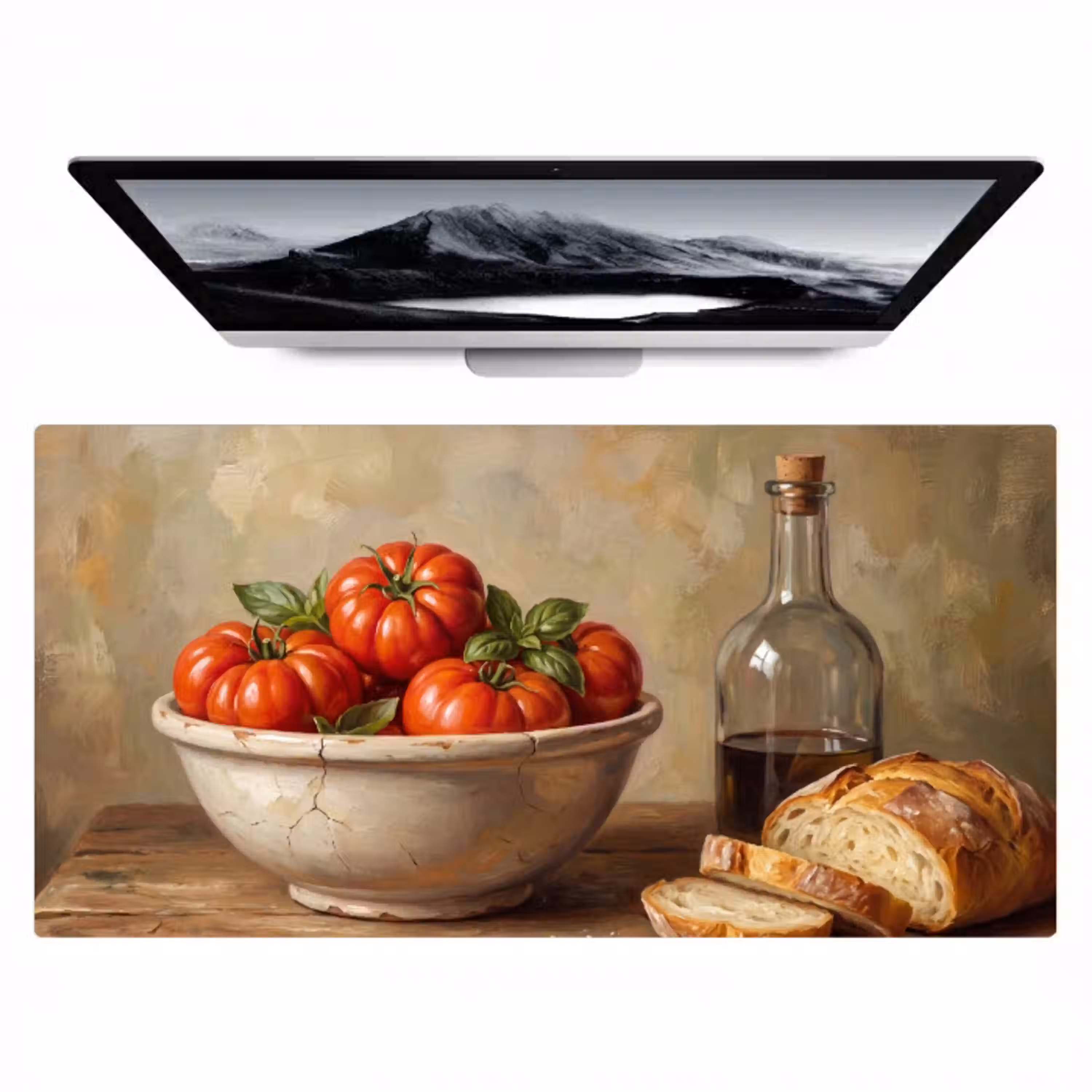 Tomaten - Kom - Eten Muismat XXL klein -zzz3d