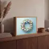 Krans - Eieren - Bloemen Light Box met batterij (Wandlamp) middel -sfeer2