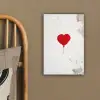 Ballon - Rood - Hart canvas 2cm klein -sfeer3