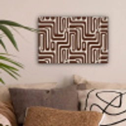 Abstract - Patroon - Bruin canvas 2cm klein 34 -sfeer1