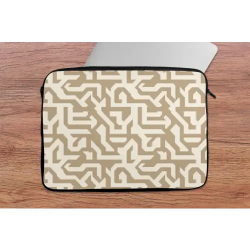 Modern - Abstract - Beige laptophoes neopreen klein 279 -tafel