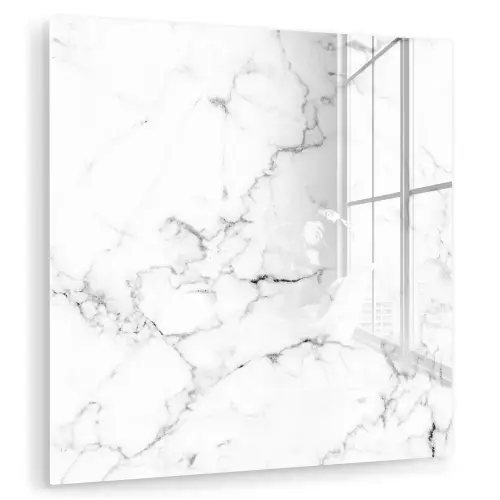 Marmer - Wit - Grijs - Luxe - Marmerlook - Structuur plexiglas 5mm klein -zzzproduct_nieuw