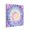 Spiraal - Tie dye - Pasteltinten aluminium wit klein -3d