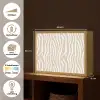 Abstract - Zebra - Beige Light Box met batterij (Wandlamp) middel 907 -USP_websiteoverzichtNL