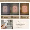 Botanisch - Bloemen - Roze Light Box met kabel (Tafellamp) klein 925 -USP_lichtkleurNL