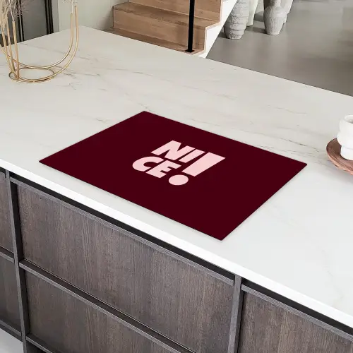 Nice - Uitroepteken - Rood Inductie beschermer vinyl 3mm klein -sfeer8
