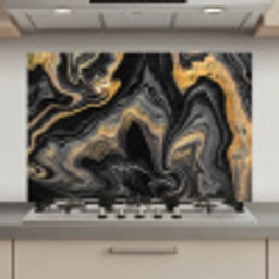 Marmer - Acryl - Goud - Luxe - Abstract keuken achterwand spatscherm klein -3d_website