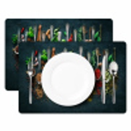 Kruiden - Specerijen - Lepels Placemat vinyl groot -zzsfeer2_Kitchenyeah-website