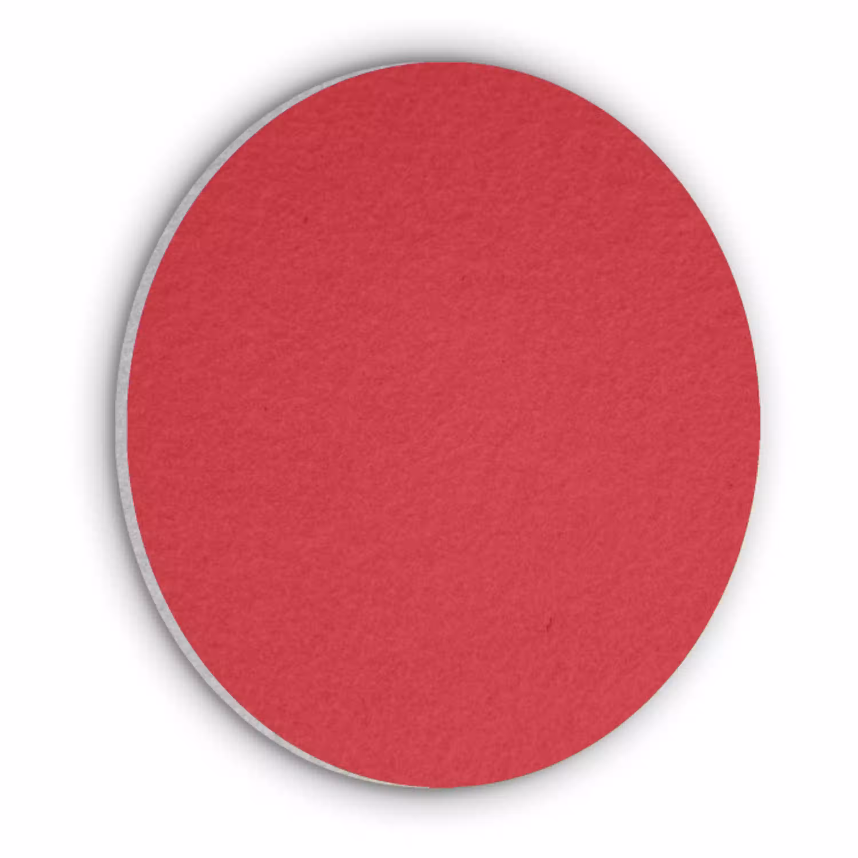 Crimson - Velvet - Rood Akoestische PET Vilt - Rond klein 838 -3d
