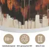 Leeuwenkop - Lijnen - Crème Akoestische PET Vilt - Rond klein -closeup_NL