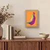Felle kleuren - Banaan - popart Light Box met kabel (Tafellamp) klein -sfeer2