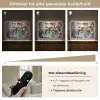 Schildpad - Bloemen - Onderwater Light Box met batterij (Wandlamp kind) middel -USP_dimbaarNL