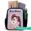 Meisje - Eenhoorn - Glitter Rugzak - Zwart middel -inhoud_DE