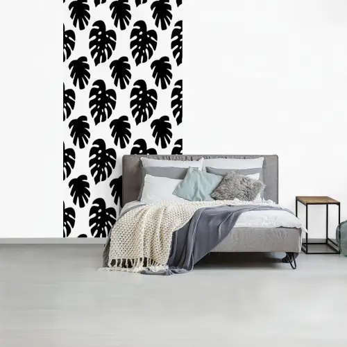 Bladeren - Modern - Symmetrie fotobehang vinyl groot 64 -slaapkamer