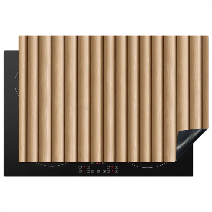 Licht - Bamboe - Verticaal Inductie beschermer vinyl 3mm klein 276 -3d