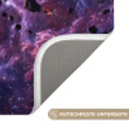 Space - Stars - Abstract - Colorful Badmat klein -USP_AntislipDE