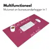 eat me out don't stress me out - Roze - Minimalistisch Muismat XXL klein -sfeer4