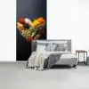 Specerijen - Mix - Hartvorm - Zwart fotobehang vinyl groot -slaapkamer