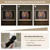 Tijger - Graffiti - Dieren - Zwart Light Box met batterij (Wandlamp) middel -USP_dimbaarNL