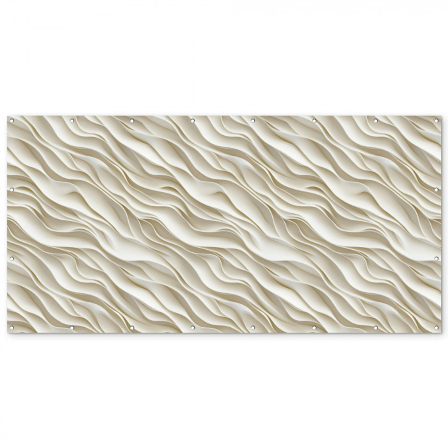 Golven - Wit - Minimalistisch Balkonbeschermer Duitsland klein 596 -zz_3d